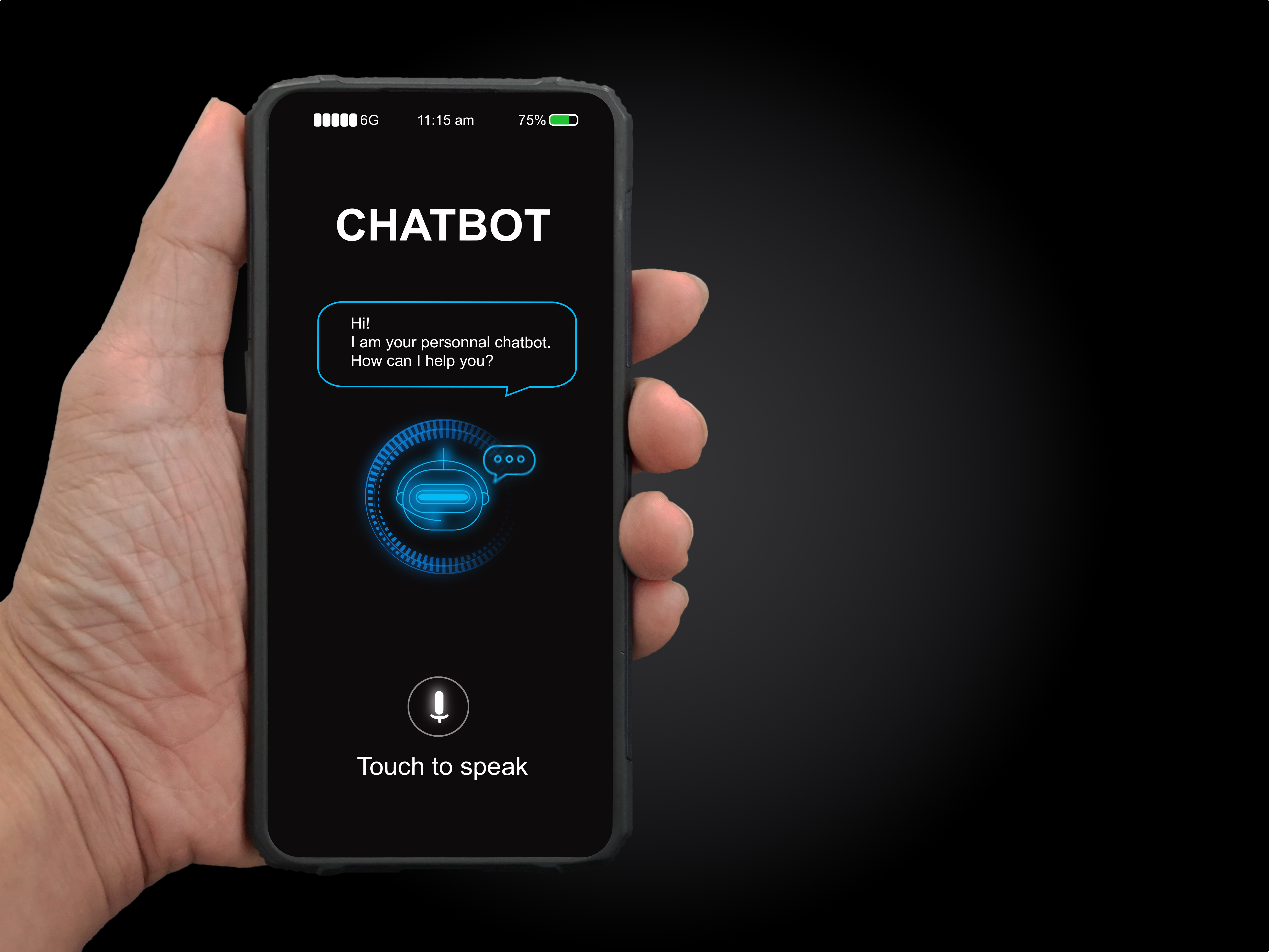 Illustration pour création chat bot ia